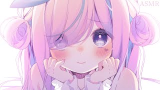 【ASMR】お耳をぎゅうっと塞ぐ音⯎ほっぺ。耳塞ぎでふわふわお休み。耳元吐息と耳ふー。睡眠導入/作業用。【#イル_フローラ/Vtuber】