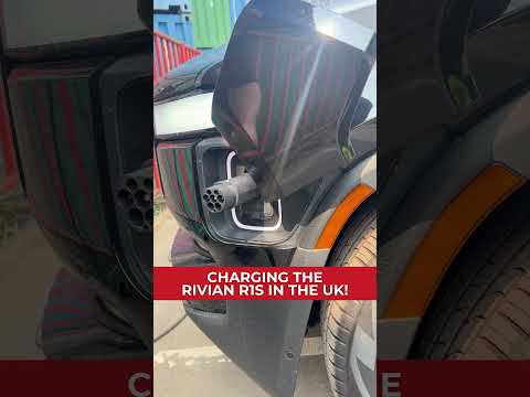 Charging the Rivian R1S in the UK! #rivianr1s