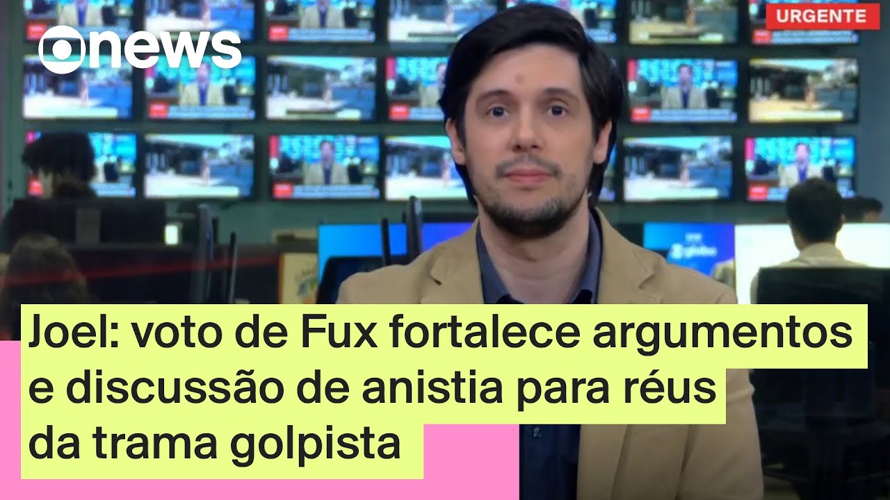 Joel voto de Fux fortalece argumentos e discussão de anistia para réus da trama golpista