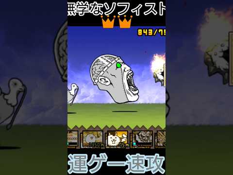 (速攻)無学なソフィスト👑👑【にゃんこ大戦争】