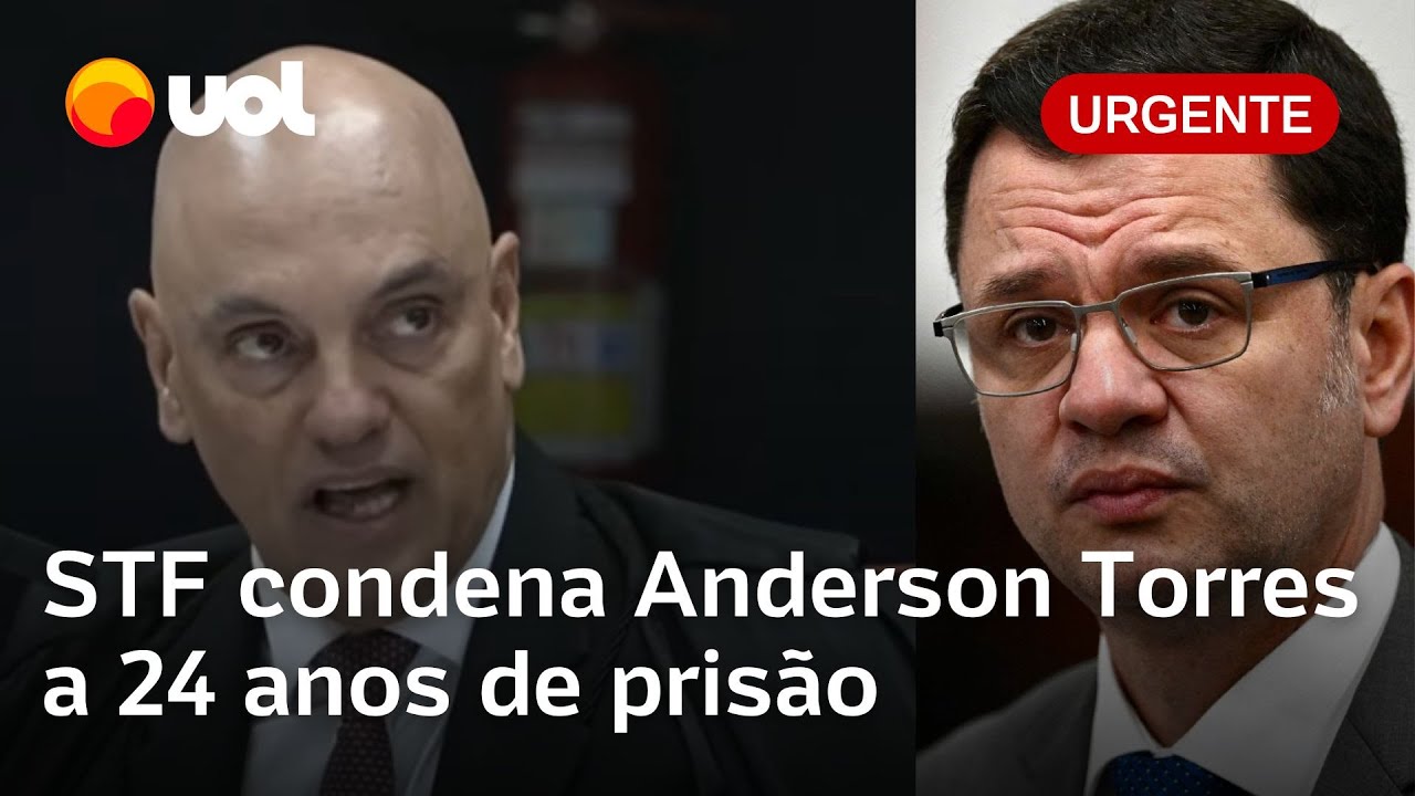STF condena ex ministro da Justiça Anderson Torres a 24 anos de prisão por trama golpista