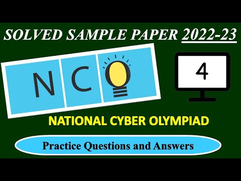CLASS – 4 | NCO 2022-23 | National Cyber Olympiad Exam | Solved Sample Paper | Olympiad Preparation