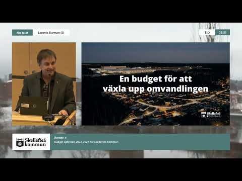 Skellefteå kommunfullmäktige 2022-11-22