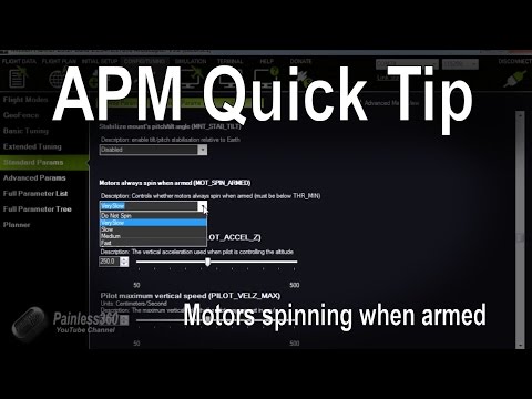 APM Quick Tip: Stopping motors running when armed (MOT_SPIN_ARMED) - UCp1vASX-fg959vRc1xowqpw