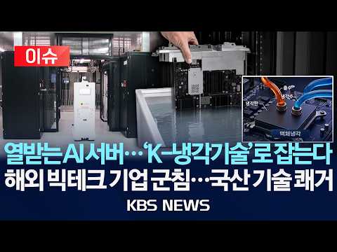 [🔴이슈] 열받는 AI 서버…'K-냉각기술'로 잡는다/해외 빅테크 기업 군침…국산 기술 쾌거/2026년 7월 24일(금)/KBS