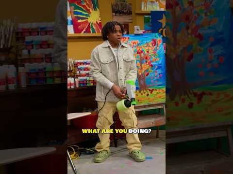 young dylan accidentally ruins a painting 🖼️😱
