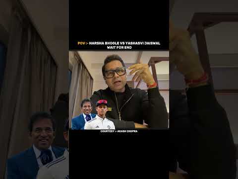 Akash Chopra <strong>On</strong> Yashasvi Jaiswal <strong>vs</strong> Harsha Bhogle Controversy ❤... #shorts #cricket