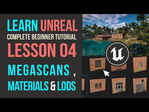 Quixel Megascans Library, Material Instances, and LODs