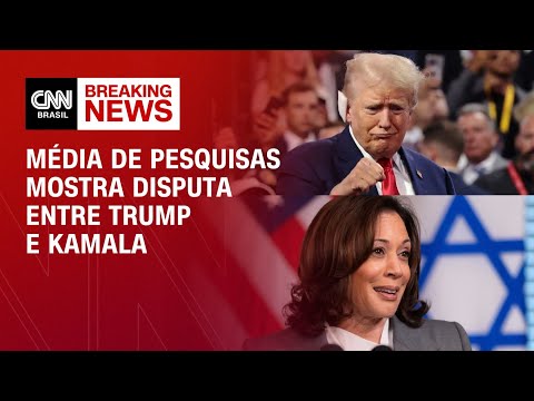 ​Média de pesquisas mostra disputa entre Trump e Kamala | AMÉRICA DECIDE