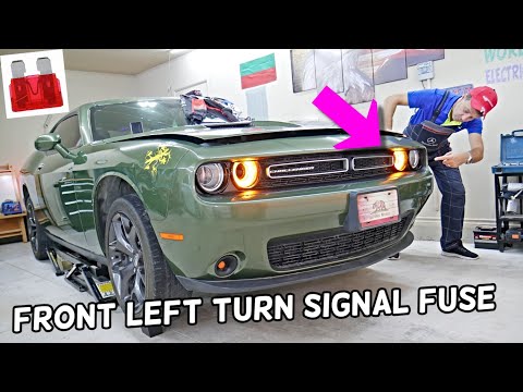 DODGE CHALLENGER FRONT LEFT TURN SIGNAL FUSE LOCATION REPLACEMENT