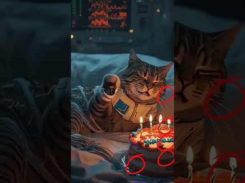 #happybirthday #funny #kitten #animalintelligence #kucing #cute #cat #cake #aicats #shorts #short #o
