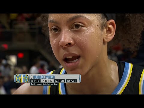 Candace Parker Interview After Posting Historic Triple-Double In Chicago Sky's Road Win vs Mystics