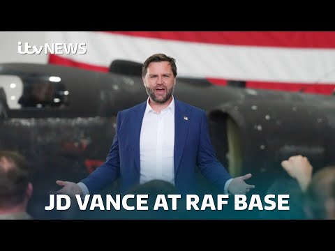 'We've had a very good time in England!': JD Vance's energetic speech to US troops in UK | ITV News