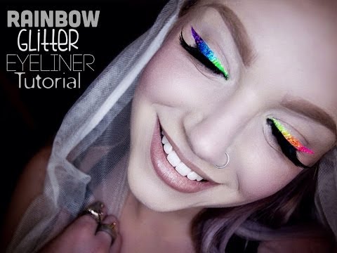 Rainbow Glitter Eyeliner Makeup Tutorial - UCoziFm3M4sHDq1kkx0UwtRw