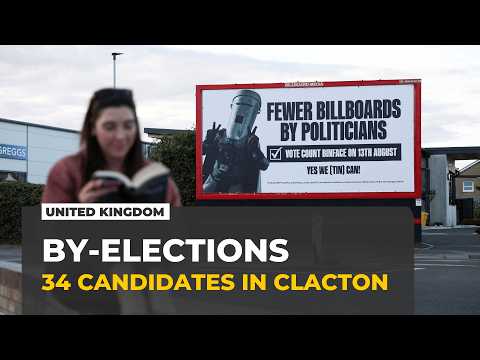 Nigel Farage faces 34 rivals in Clacton by-election