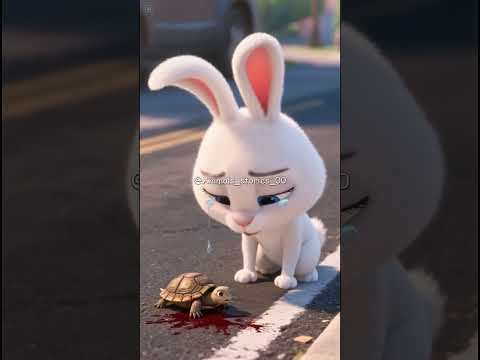 الارنب ساعد السلحفاء وانقذها من الموت ولكن الصدمه!!😱💔
