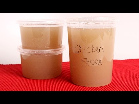 Homemade Chicken Stock Recipe - Laura Vitale - Laura in the Kitchen Episode 1015 - UCNbngWUqL2eqRw12yAwcICg