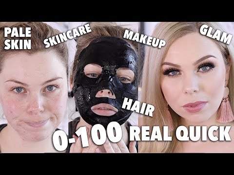 0-100 REAL QUICK WITH PALE SKIN! SKINCARE, MAKEUP & HAIR GRWM - UChplUdodMCdfZfmTQbRhNWw