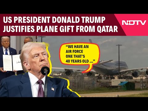 Donald Trump Latest News | US President Donald Trump On His Plane Gift From Qatar