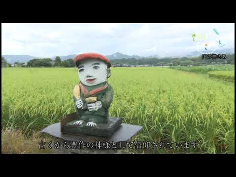 えびの市・水田を見守る「田の神さあ」