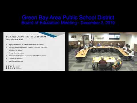 GBAPSD Board Meeting of Education Meeting December 2, 2019