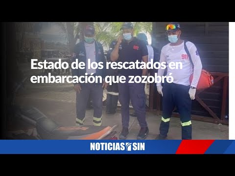 Estado de los rescatados en embarcación que zozobró