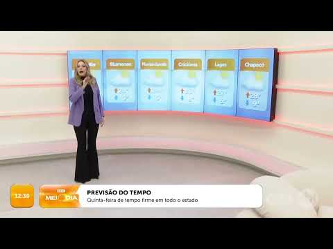 Quinta-feira (29/08/2024) de tempo firme em todo o estado | Tempo | SCC Meio-Dia