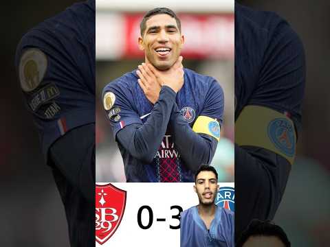 المغربي أشرف حكيمي يقود باريس سان جيرمان الى فوز كبير #الجزائر #المغرب