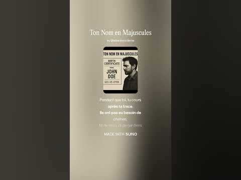 Ton Nom en Majuscules