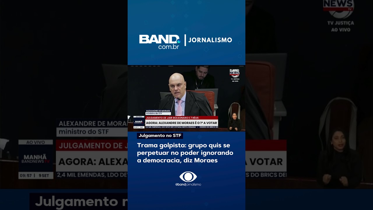 Grupo político quis se perpetuar no poder independe da vontade popular diz Moraes