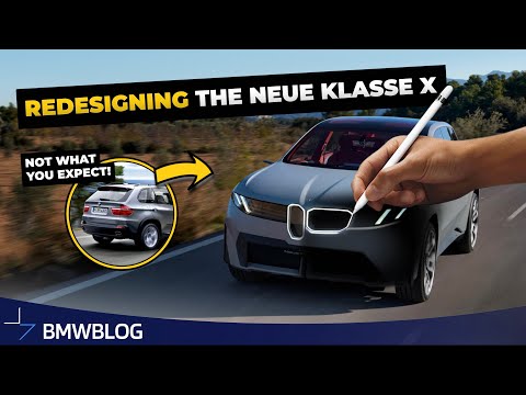 We changed the kidney grille on the BMW VISION NEUE KLASSE X
