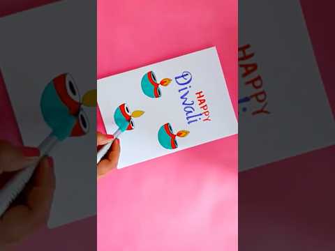 🪔Diwali Card Making /🪔Handmade Diwali Card / DIY Diwali Card #diy #diwalicard #cardcreations