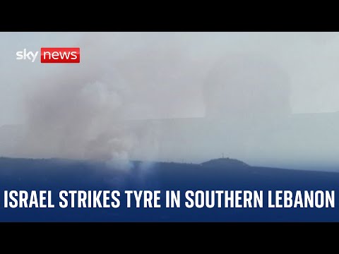 Watch live: Israel strikes Lebanon's southern coastal city of Tyre