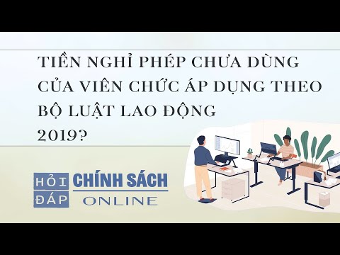 Tiền nghỉ phép chưa dùng của viên chức áp dụng theo quy định nào?