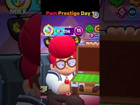 Pam Prestige Day 1! #brawlstars #gaming