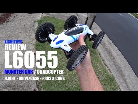 LishiToys L6055 QuadCopter/4x4 Monster Car Review - [Drive/Bash Test, Pros & Cons] - UCVQWy-DTLpRqnuA17WZkjRQ