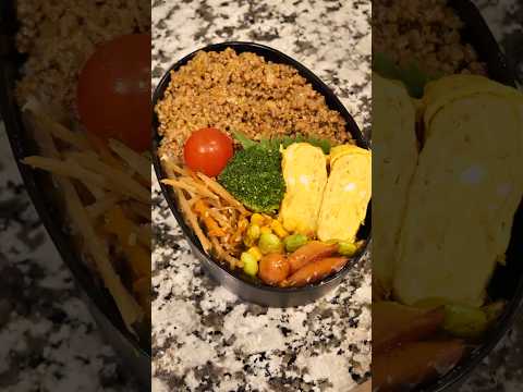【お弁当作り】ハンバーグ風のお弁当 #Shorts #お弁当 #obento