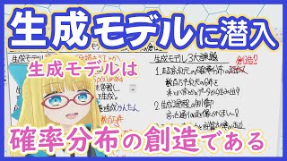 【生成モデル】生成モデルは確率分布の創造である【この3要点をおさえるべし】GM vol. 1 #209 #VRアカデミア #GenAI #g