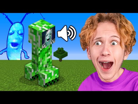 ЗАМЕНИЛ все ЗВУКИ МАЙНКРАФТ на МЕМЫ *Планктон АААА*