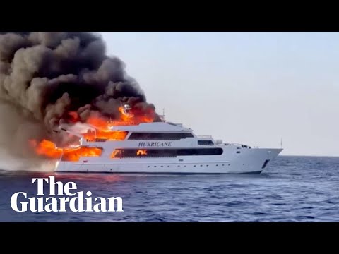 British tourists missing after boat bursts into flames off Egypt's coast