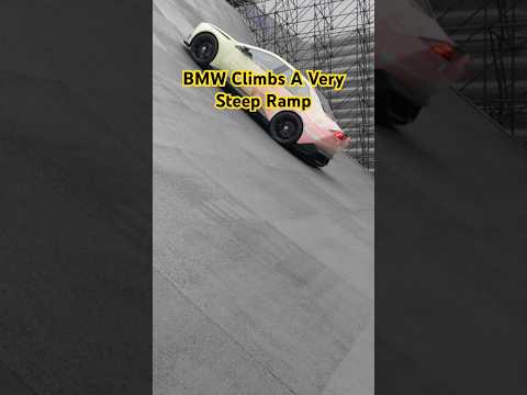 Car Climbs 55-Degree Ramp | BMW VDX Prototype Test