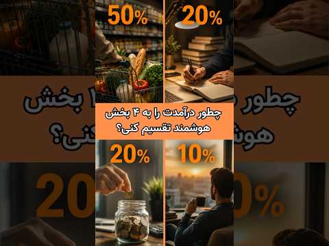 چطور درآمدت را تقسیم کنی🤔 #viral  #آلمان #بیزنس #fyp