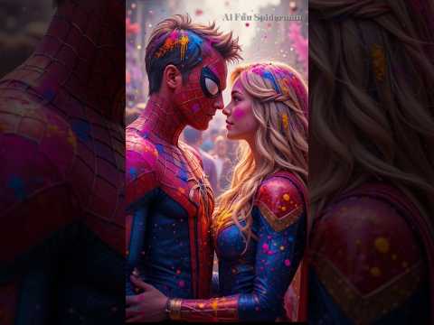 Supergirl ki holi Spiderman, Venom or Deadpool ! #spiderman #shorts @CartoonAKG @FINALGALAXY-TV
