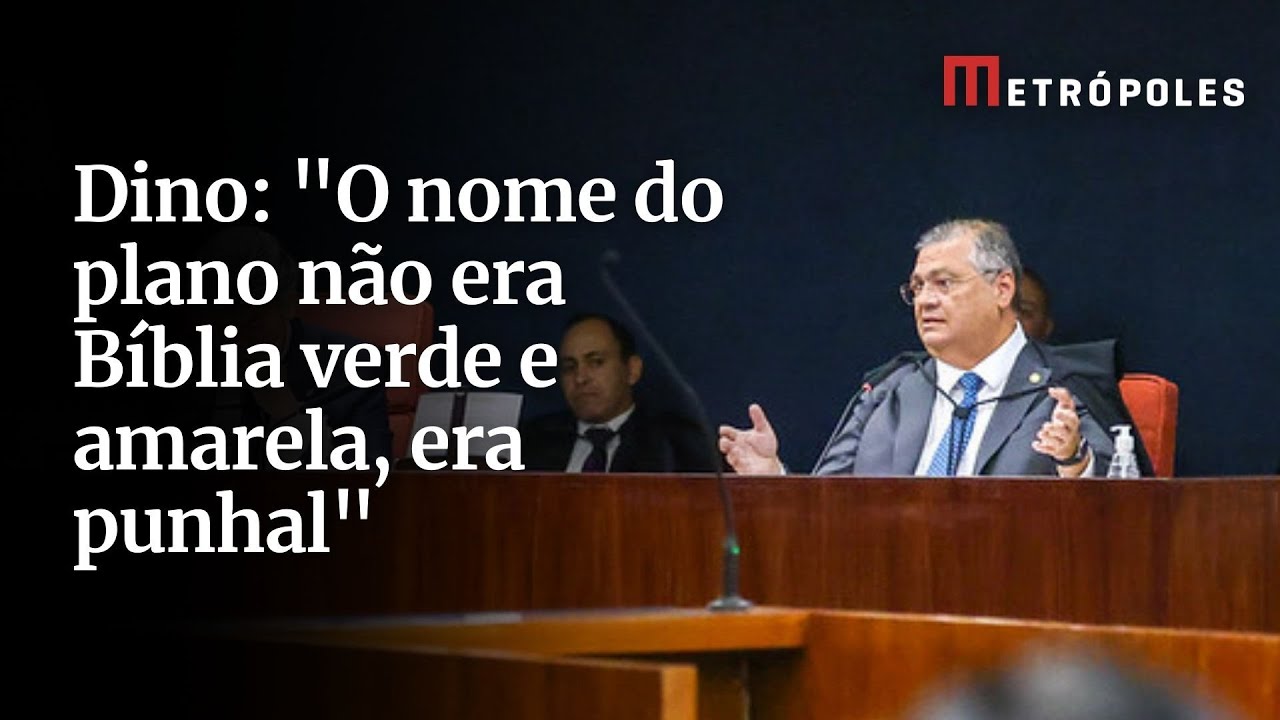 Dino Nome do plano não era Bíblia verde e amarela era punhal
