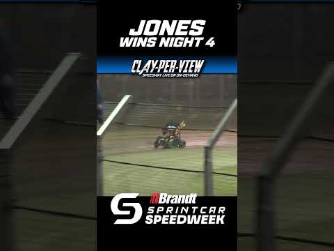 CPV SHORTS | Jones fairytale Night 4! #speedway #speedweek #sprintcarracing #dirttrackracing - dirt track racing video image