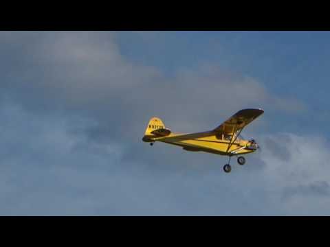 Piper J3 Cub 1.8m Green RC Models in the air again - UC3RiLWyCkZnZs-190h_ovyA