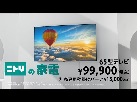 【65型】４K壁掛けテレビ