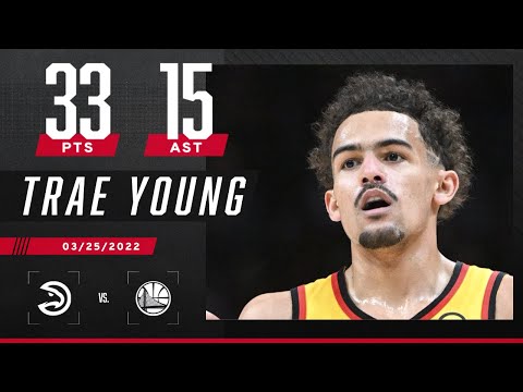 Trae Young drops 33-PT & 15-AST double-double as Hawks fly past Warriors video clip