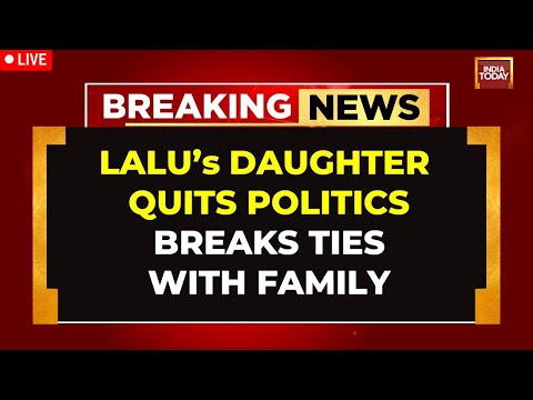 Bihar News LIVE | Lalu Yadav's Daughter Rohini Acharya Quits Politics, Severs Ties With Family