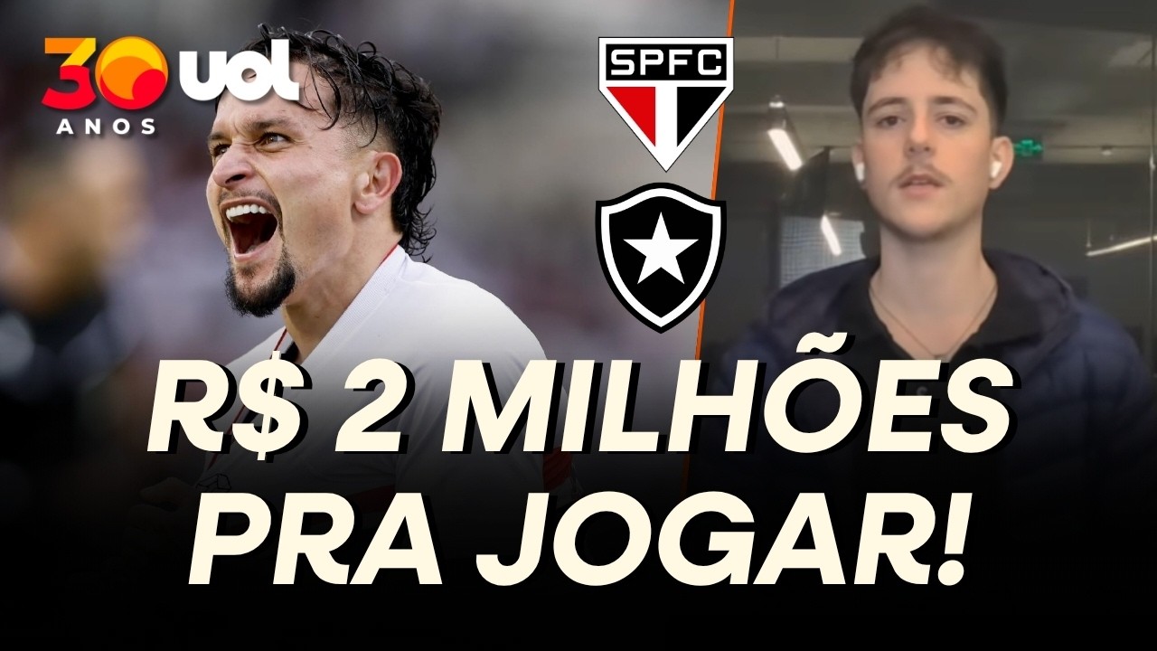 MULTA PARA ARTUR JOGAR PELO SÃO PAULO CONTRA O BOTAFOGO É DE R$ 2 MILHÕES!
